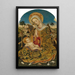Jungfrau mit Kind - Quirizio di Giovanni da Murano — gerahmtes Bild an der Wand