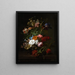 Vase mit Blumen - Rachel Ruysch — gerahmtes Bild an der Wand