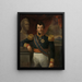 Portrait de Johannes Graaf van den Bosch, gouverneur général des Indes néerlandaises - Raden Saleh — gerahmtes Bild an der Wand