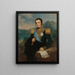 Posthumes Gemälde Porträt von Herman Willem Daendels, Generalgouverneur der Niederländischen Ostindien - Raden Saleh — gerahmtes Bild an der Wand
