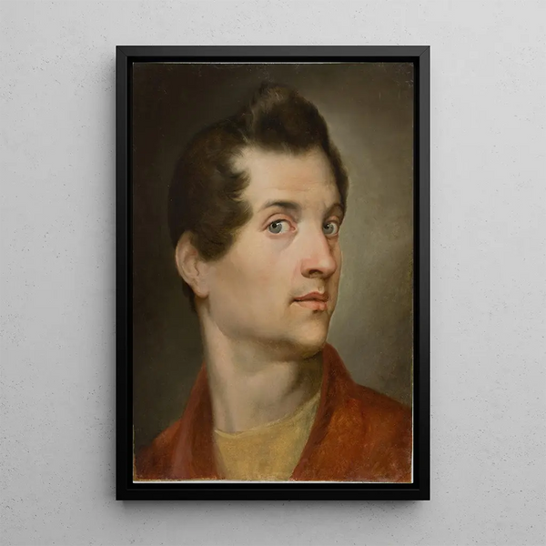 Selbstporträt - Rafał Hadziewicz — gerahmtes Bild an der Wand