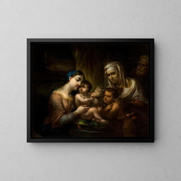 Die Heilige Familie - Rafał Hadziewicz — gerahmtes Bild an der Wand