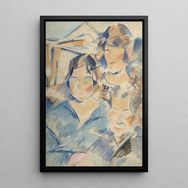 Carmen Pilar et la mère - Rafael Barradas — gerahmtes Bild an der Wand