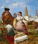 Jemanden an einem Gebäckstand in Ringform auf der Feria von Sevilla umwerben - Rafael Benjumea — Ansicht des Kunstwerks