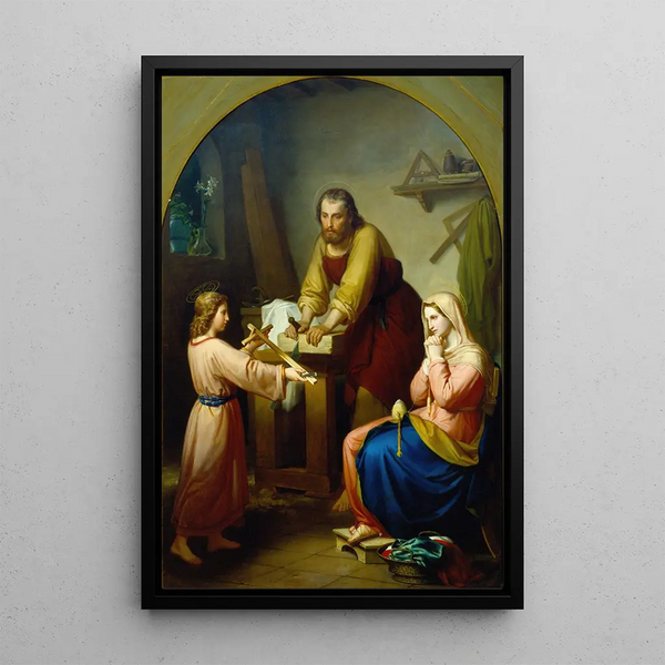 La Sainte Famille - Rafael Flores — gerahmtes Bild an der Wand