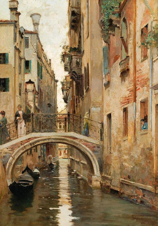 Raffaele Tafuri - A canal in Venice.webp
