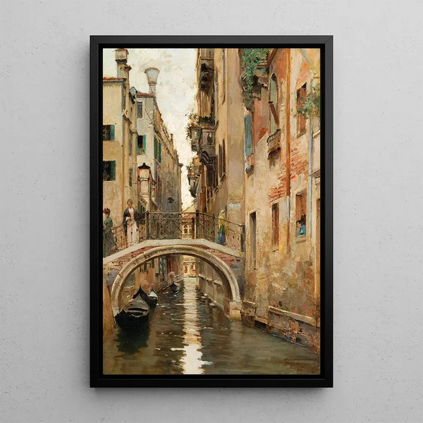 Raffaele Tafuri - A canal in Venice.webp