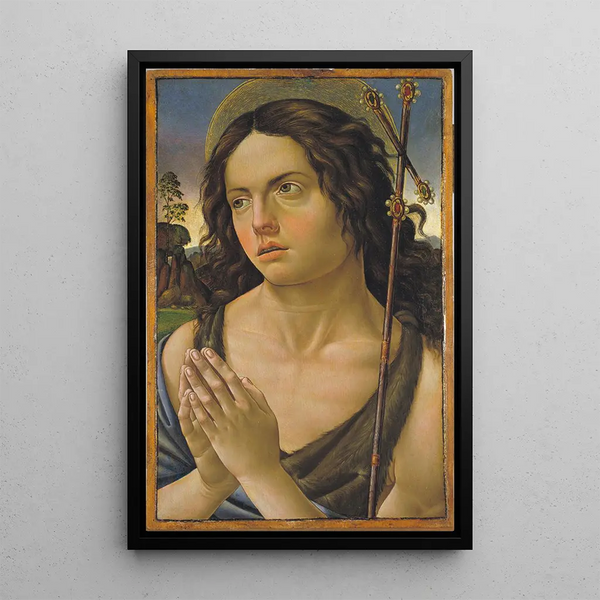Saint Jean-Baptiste - Raffaellino del Garbo — gerahmtes Bild an der Wand