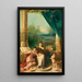 Allegorie der Malerei und der Musik - Raimund von Wichera — gerahmtes Bild an der Wand