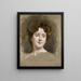 Eine junge Schönheit - Raimundo de Madrazo y Garreta — gerahmtes Bild an der Wand