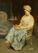 Ein Moment der Reflexion - Raimundo de Madrazo y Garreta — Ansicht des Kunstwerks