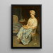 Ein Moment der Reflexion - Raimundo de Madrazo y Garreta — gerahmtes Bild an der Wand