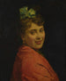Ein Porträt einer Dame mit rotem Schal - Raimundo de Madrazo y Garreta — Ansicht des Kunstwerks