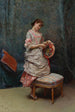 Aline mit Hut - Raimundo de Madrazo y Garreta — Ansicht des Kunstwerks