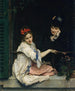 Mädchen am Fenster - Raimundo de Madrazo y Garreta — Ansicht des Kunstwerks