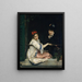 Mädchen am Fenster - Raimundo de Madrazo y Garreta — gerahmtes Bild an der Wand