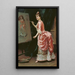 Modell, das Unsinn macht - Raimundo de Madrazo y Garreta — gerahmtes Bild an der Wand