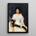 Portrait einer Dame - Raimundo de Madrazo y Garreta — gerahmtes Bild an der Wand