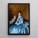 Portrait von Mme Clotilde de Cándamo und ihrem Sohn Carlos - Raimundo de Madrazo y Garreta — gerahmtes Bild an der Wand