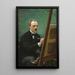 Portrait de Federico de Madrazo peignant - Raimundo de Madrazo y Garreta — gerahmtes Bild an der Wand