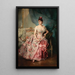 Portrait einer Dame - Raimundo de Madrazo y Garreta — gerahmtes Bild an der Wand