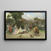 Prinzessin in den Gärten von Versailles - Raimundo de Madrazo y Garreta — gerahmtes Bild an der Wand