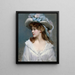 Frau in Weiß - Raimundo de Madrazo y Garreta — gerahmtes Bild an der Wand