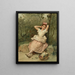 Junge Frau sitzend am Fuß eines Baumes - Raimundo de Madrazo y Garreta — gerahmtes Bild an der Wand