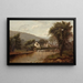 Landschaft am Hügel - Ralph Albert Blakelock — gerahmtes Bild an der Wand