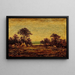 Campement indien - Ralph Albert Blakelock — gerahmtes Bild an der Wand