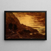 Sonnenuntergang am Navarro Ridge, kalifornische Küste - Ralph Albert Blakelock — gerahmtes Bild an der Wand