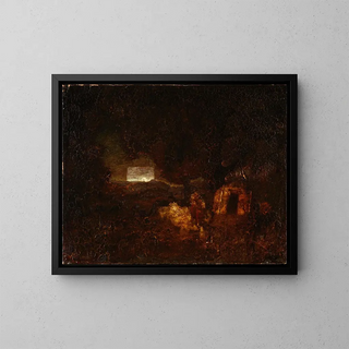 Ralph Albert Blakelock - The Canoe Builders.webp