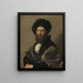 Portrait von Baldassarre Castiglione - Raphael — gerahmtes Bild an der Wand