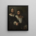 Selbstporträt mit einem Freund - Raphaël — gerahmtes Bild an der Wand