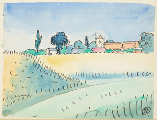 Landschaft mit Kirche - Raymond McIntyre — Ansicht des Kunstwerks
