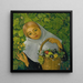 Ernte von Früchten und Blumen - Vincente Mulet y Claver — gerahmtes Bild an der Wand
