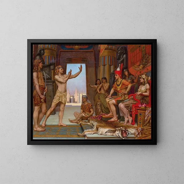 Joseph interpretiert den Traum des Pharao - Reginald Arthur — gerahmtes Bild an der Wand