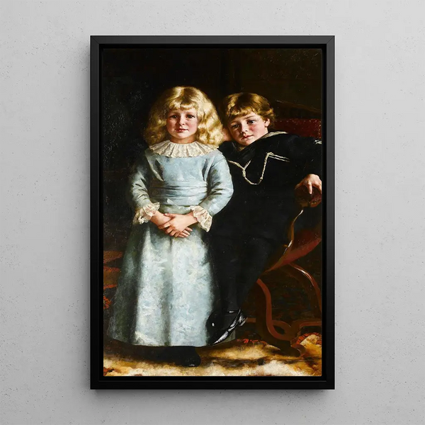 Petits anges - Reginald Machell — gerahmtes Bild an der Wand