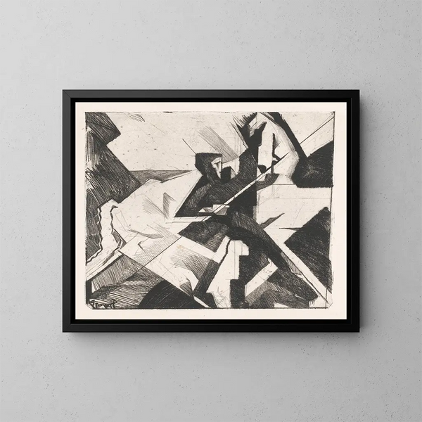 Mann und Pferd - Reijer Stolk — gerahmtes Bild an der Wand
