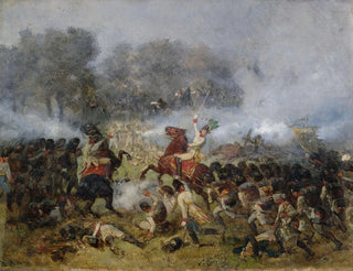 Kampf der Infanterie im Pulverdampf - Reinhold Braun — Ansicht des Kunstwerks