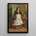 Portrait einer Frau - Reinhold Werner — gerahmtes Bild an der Wand