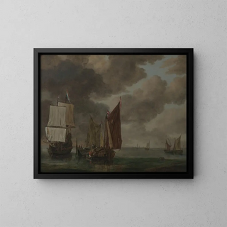 Meeres-Gemälde - Reinier Nooms — gerahmtes Bild an der Wand