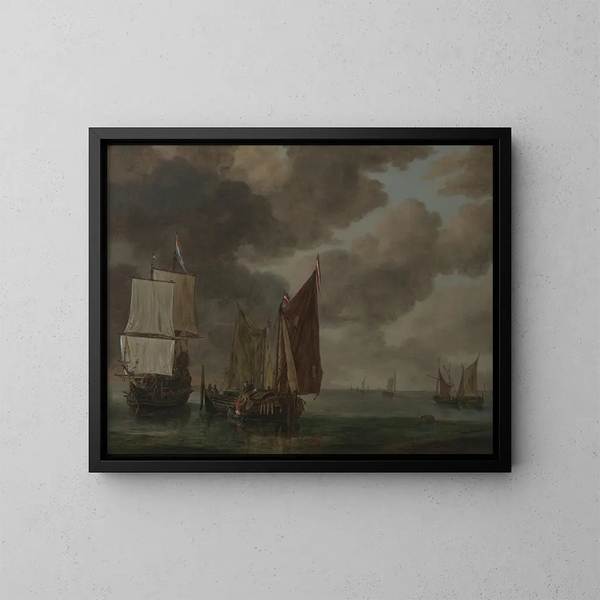 Meeres-Gemälde - Reinier Nooms — gerahmtes Bild an der Wand
