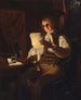 Mann liest im Kerzenlicht - Rembrandt Peale — Ansicht des Kunstwerks