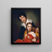 Michelangelo Gemälde und Emma Clara Peale - Rembrandt Peale — gerahmtes Bild an der Wand