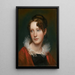 Portrait de Rosalba Peale - Rembrandt Peale — gerahmtes Bild an der Wand