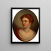 Portrait einer jungen Frau - Rembrandt Peale — gerahmtes Bild an der Wand