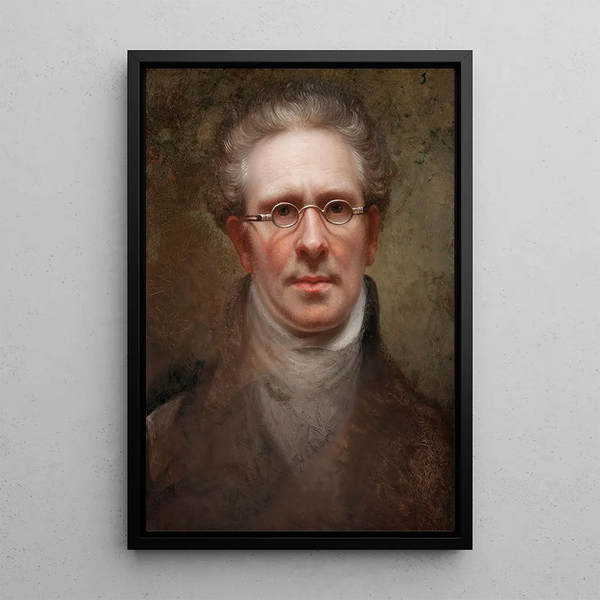 Selbstporträt - Rembrandt Peale — gerahmtes Bild an der Wand