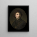Ein junger Mann mit einer Kette - Rembrandt van Rijn — gerahmtes Bild an der Wand