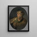 Buste d'homme en costume oriental - Rembrandt van Rijn — gerahmtes Bild an der Wand
